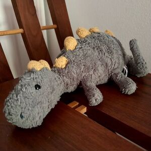Jellycat Little Douglas Green & Yellow Dino Plush Toy Snuggle Rawr Dinosaur‎